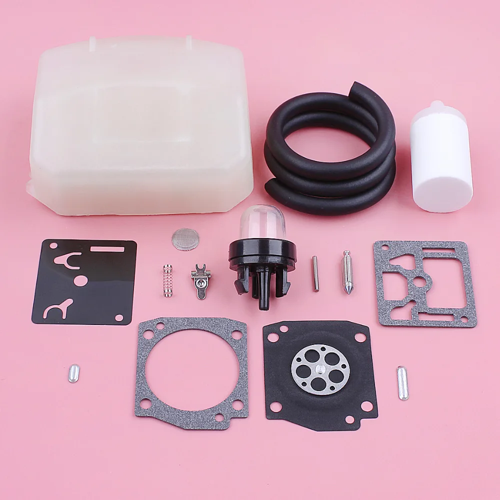 Carburetor Repair Rebuild Kit For Husqvarna 340 345 350 353 346XP Air Fuel Filter Line Primer Bul Chainsaw Spare Replace Parts