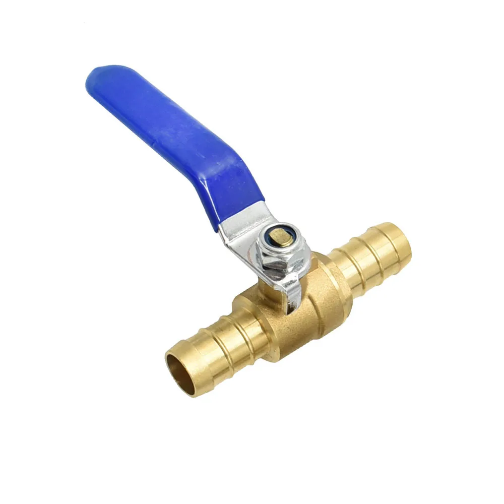 Brass 16mm 19mm Water Tap Hose Connector Metal Ball Valve Barb Air Oil Control Valve Crane Quick Connector 1pcs