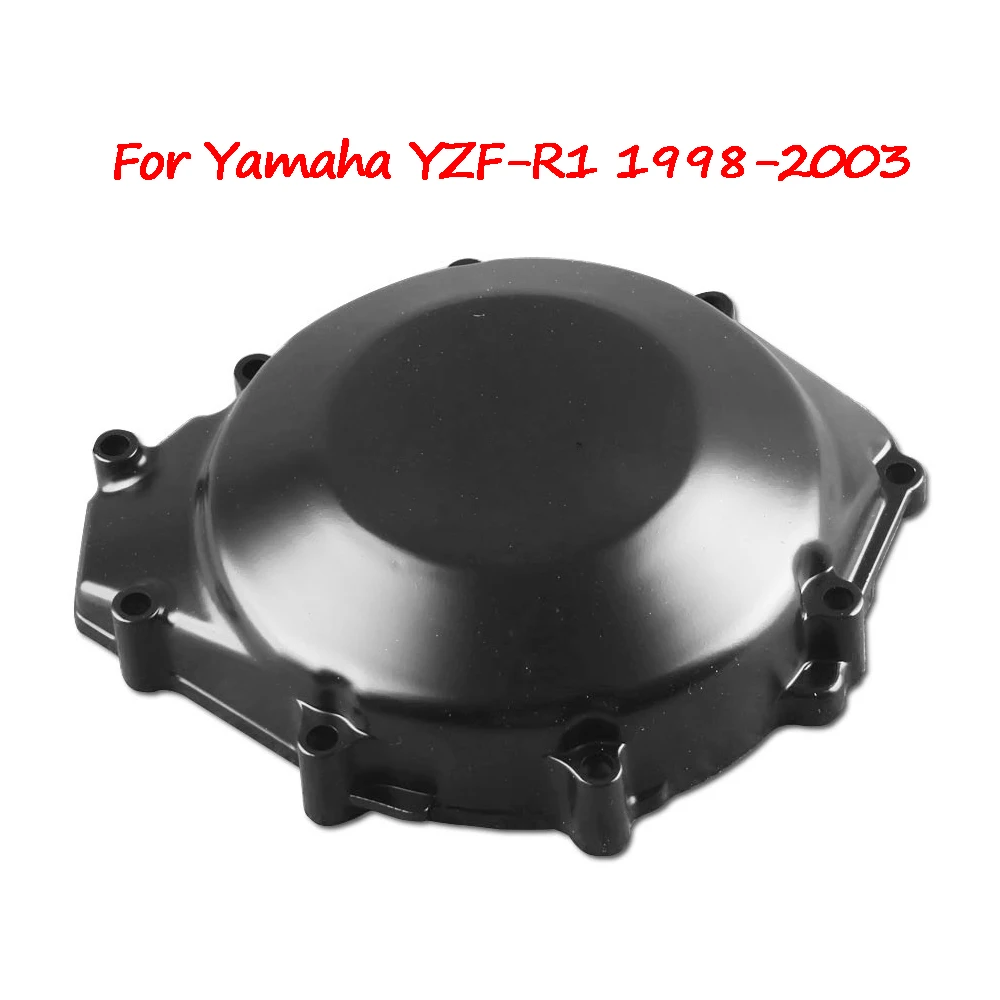 Motorcycle Left Side Cover Aluminum Engine Stator Crank case Cover Guard Generator Protector For Yamaha YZF R1 YZF-R1 1998-2003