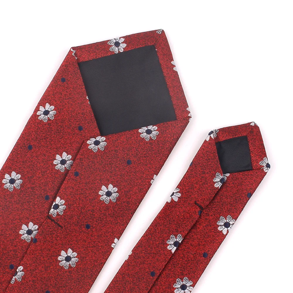 Corbatas de cuello florales para hombres y mujeres, corbata Jacquard clásica para trajes de negocios de boda, corbata delgada, corbatas