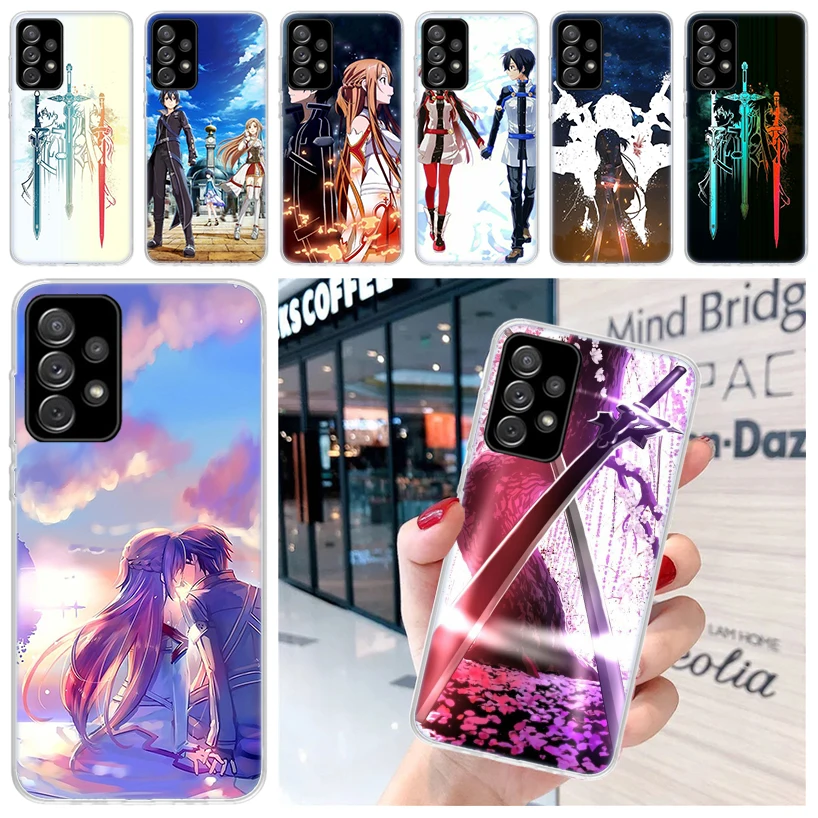 Sword Art Online kirito and asuna For Samsung Galaxy A15 A14 A13 A12 A55 A54 A53 A52 Phone Case A32 A35 A34 A33 A25 A24 A23 A22 