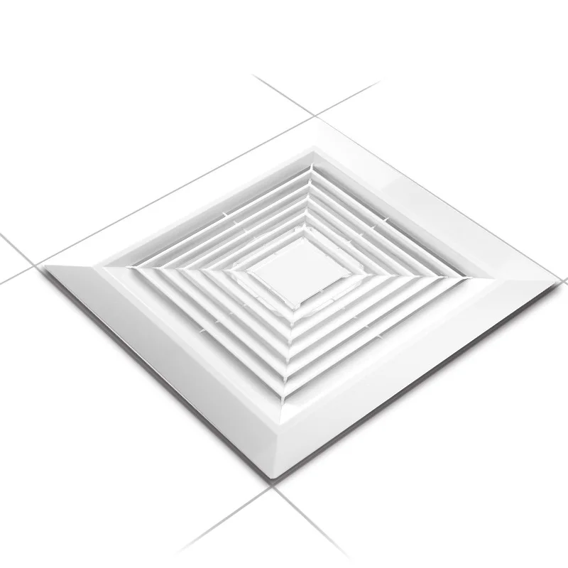 ABS Decken-Lüftungsgitter 150 Mm – Verstellbarer Luftstrom-Diffusor, Geräuschreduziert, Einfach Zu Montieren