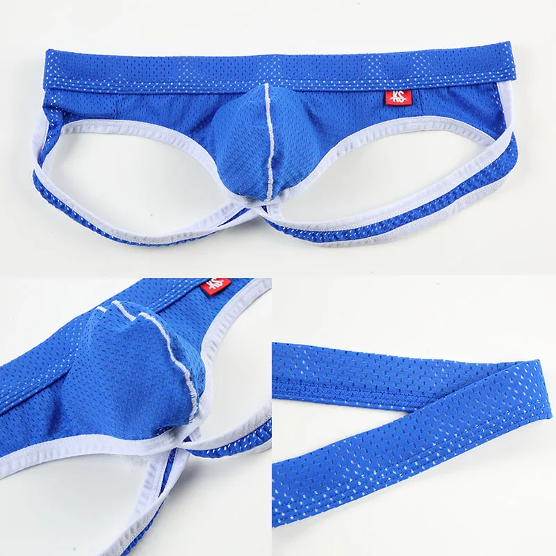 Sexy Gay Jockstrap intimo uomo trasparente String Homme Slip Sexy Erotic Homens perizoma e stringhe da uomo Cueca Gay WJ