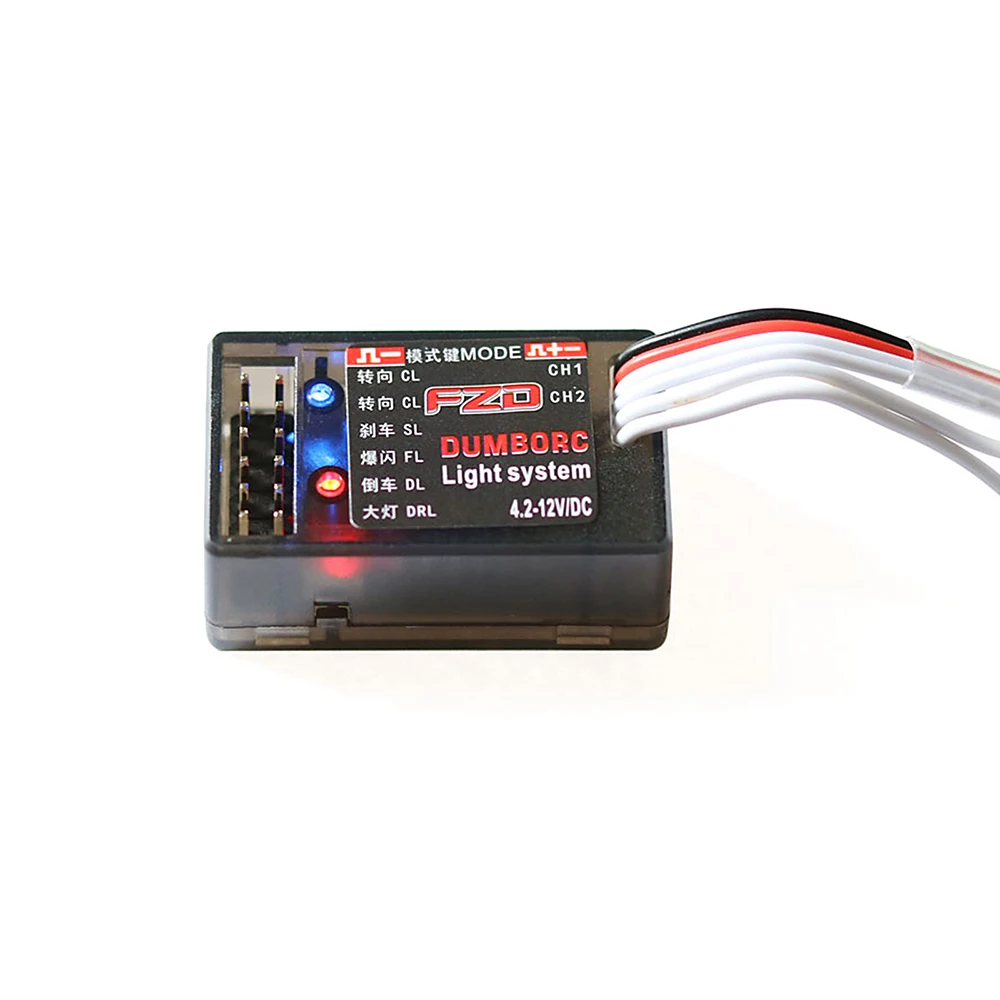 FZD Modulo Controller LED Sistema di Luce per DumboRC X4 X5 X6 X6P Trasmettitore JJRC 1/10 1/8 TRX4 Axial SCX10 D90 RC Auto Barca