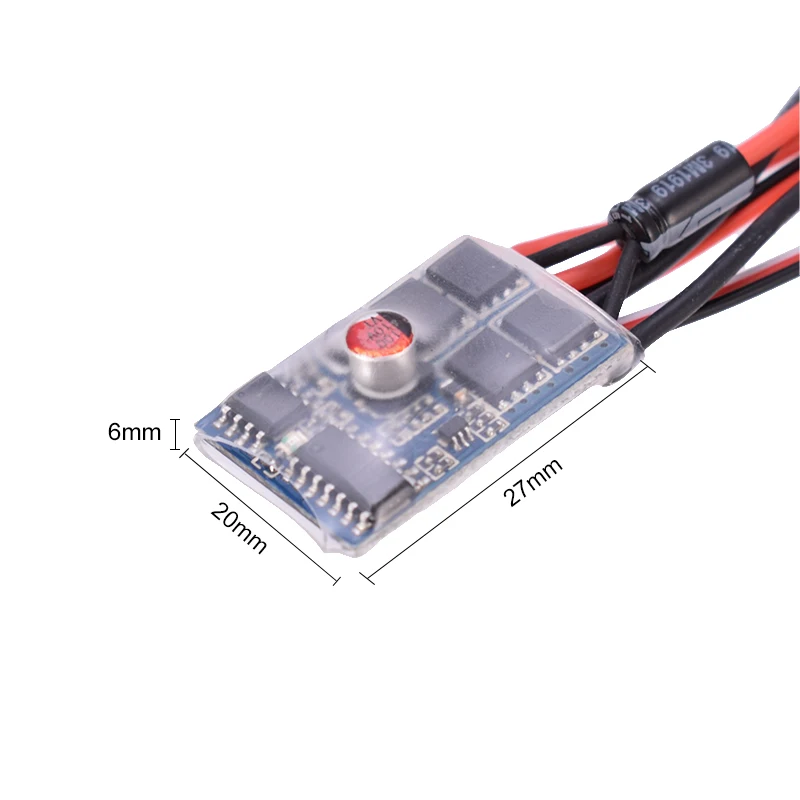 10A Brushed ESC Two Way Motor Speed Controller With No Brake for 1/16 1/18 1/24 Car Tank Crawler WPL C24 B16 B24 B36 RC Boat