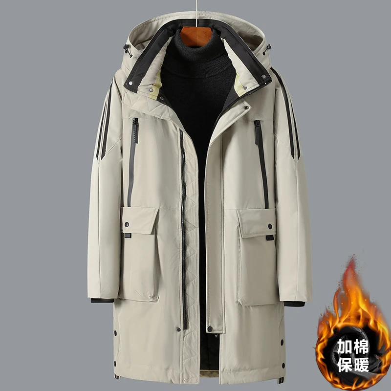 Plus Size 11XL 10XL Windproof Winter Jacket Coats Men Waterproof Fashion Hoodied Parka Men Warm Winter Cotton Coat Men Thicken