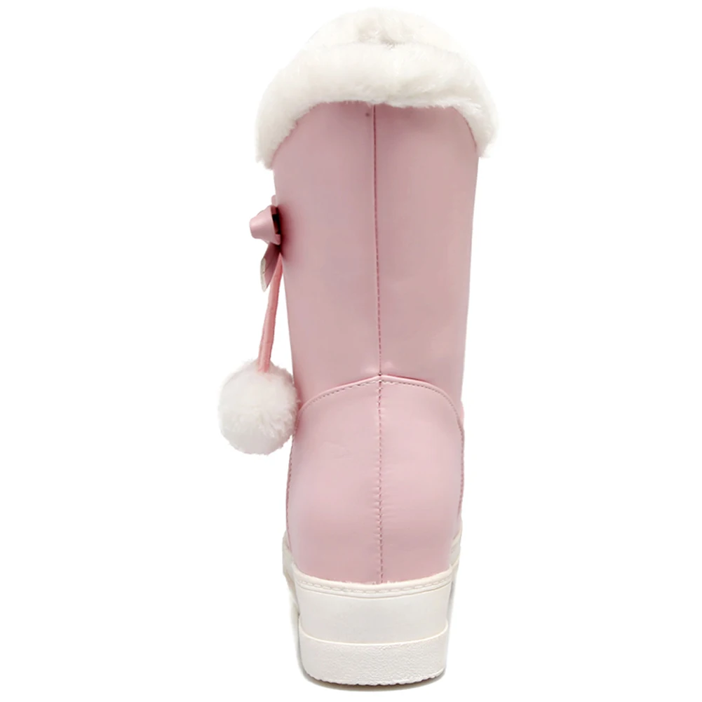 DORATASIA stivali da neve invernali da donna nuovi stivali di peluche in pelliccia calda dolce piattaforma da donna altezza crescente scarpe da