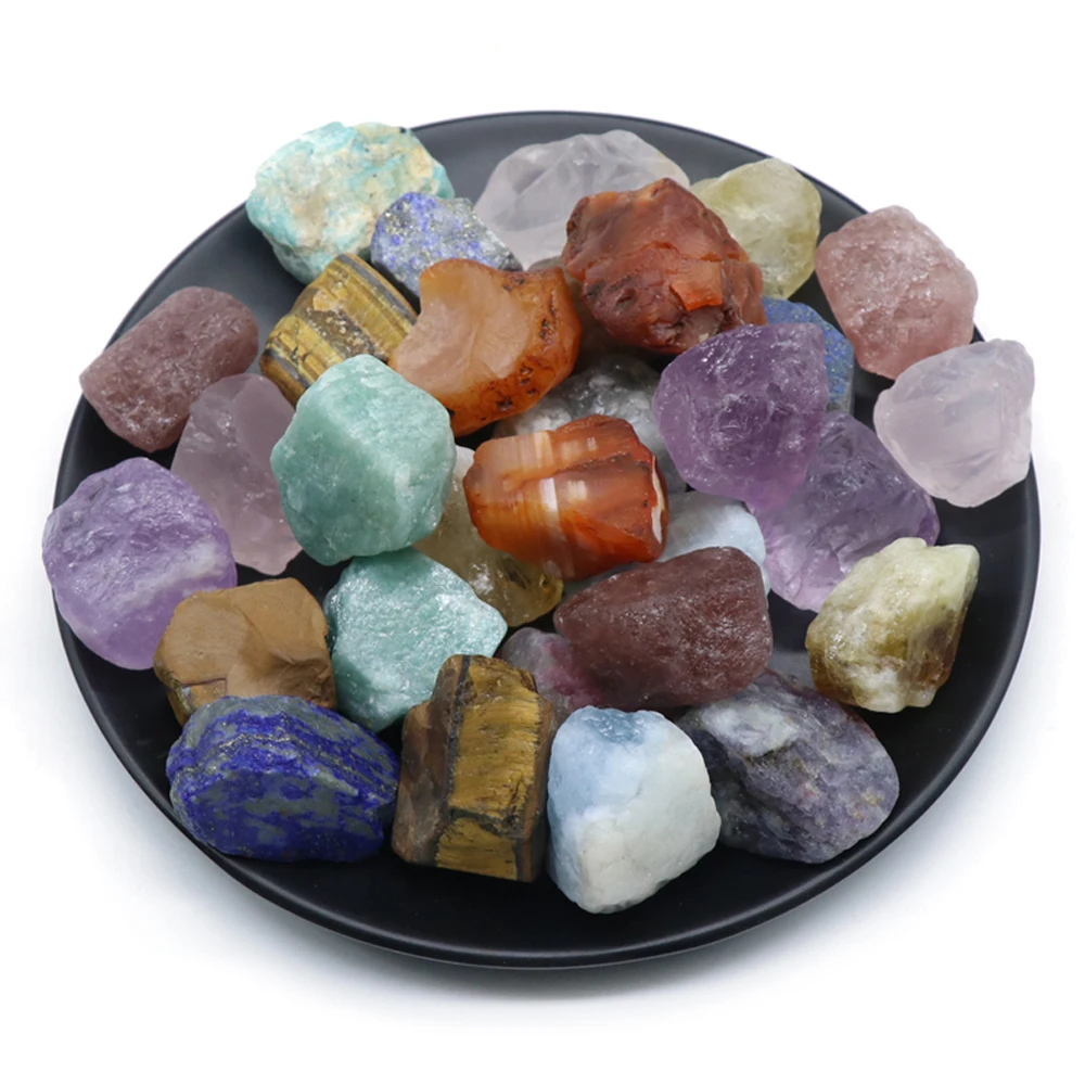 

1pc Irregular Rose Quartz Amethyst Natural Stone Cluster Mineral Original Rough Healing Mini Home Decoration Gift
