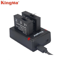 KingMa Power For Xiaomi Mijia Mini 4K Action Camera Batteries Charger Batteries Dual Charger Charging Accessories