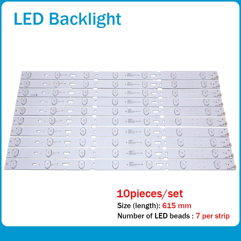 

1set=10pieces Led backlight For 32" inch TV 32VLE4401 32VLE4500 2013ARC32 2013ARC320-3228N1 2013ARC32_32281-7 615mm 7Lens