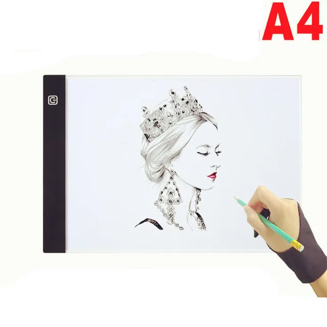 Kỹ Thuật Số Máy Tính Bảng Vẽ Đồ Họa A4 LED Nghệ Sĩ Mỏng Nghệ Thuật Stencil Vẽ Hộp Đựng Đèn Truy Tìm Viết Di Động Máy Tính Bảng Điện Tử Miếng Lót
