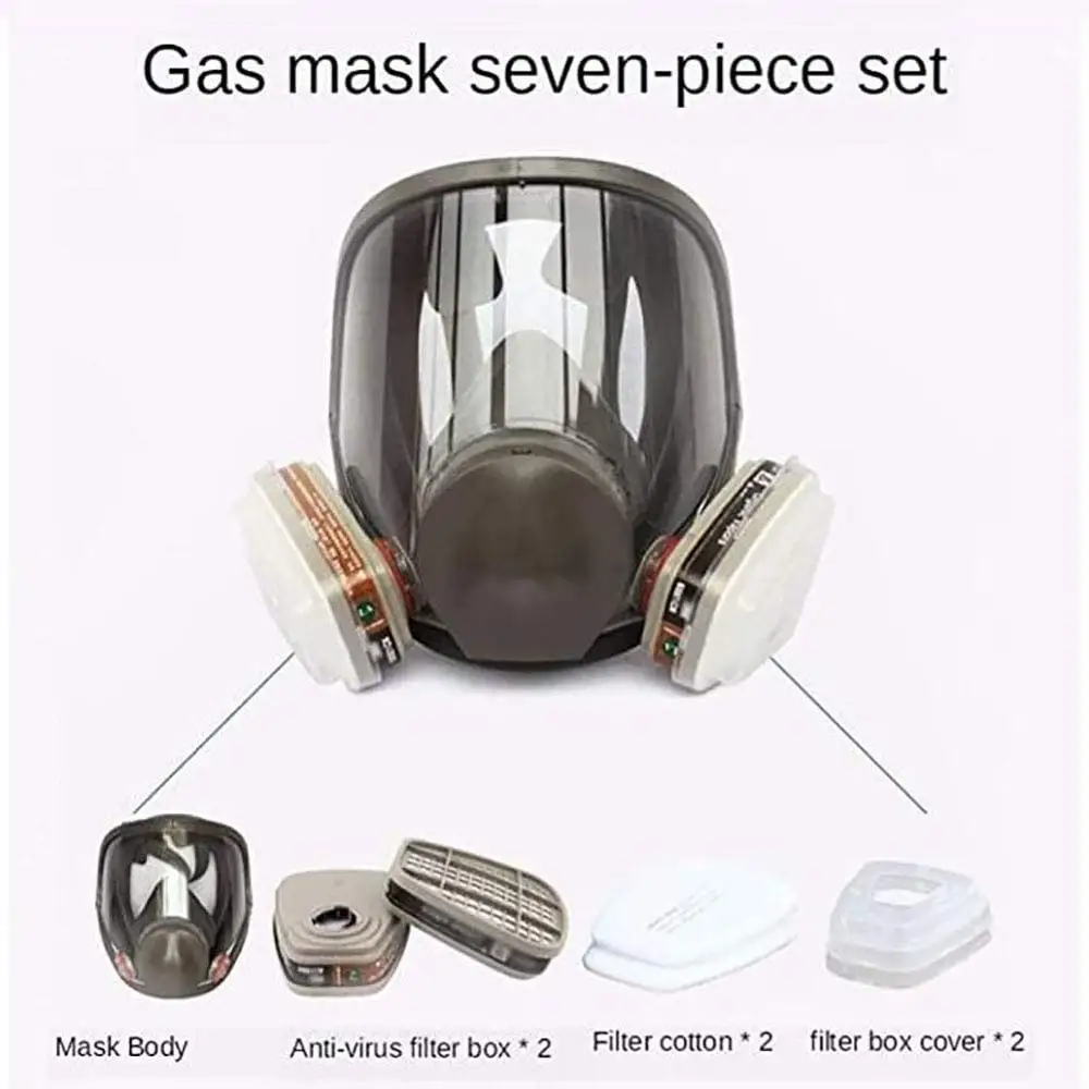 

Anti-Fog Dust Respirator Full Face Gas Mask Protection Industrial Gas Masks with Activated Carbon Filters Widely Used