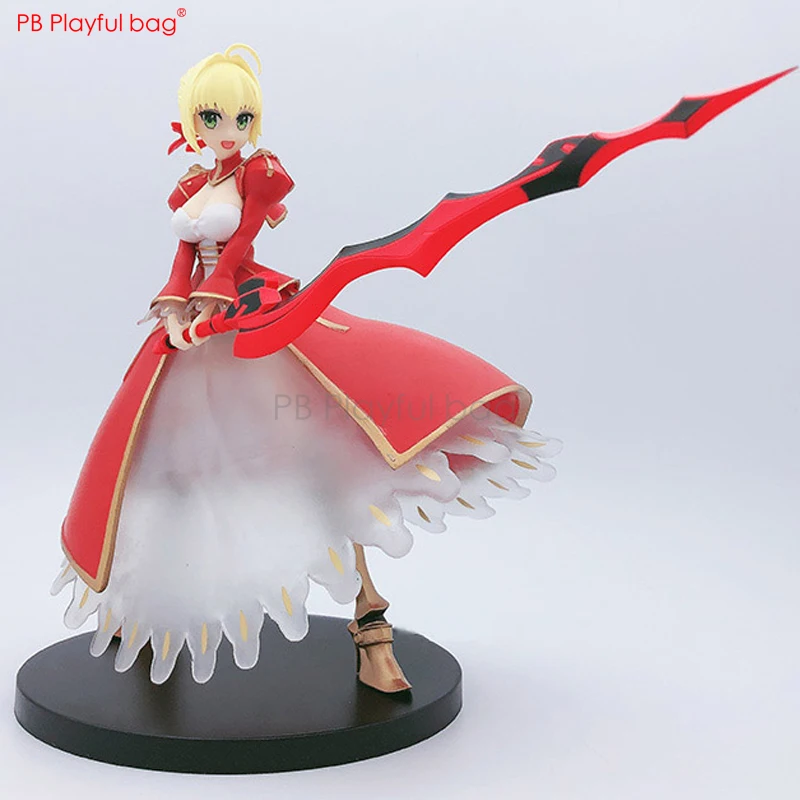 Playful bag Fate/extra FGO red saber Nero Claudius figure pvc collectible action figure Christmas gift Saber doll toy 18CM HE74