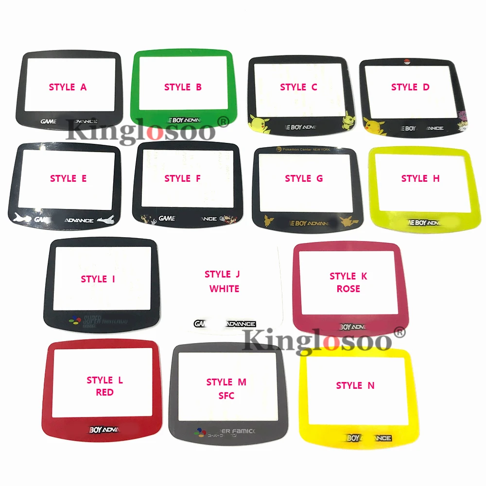 Больше стилей белых экранных линз для Game Boy Advance GBA защитный чехол