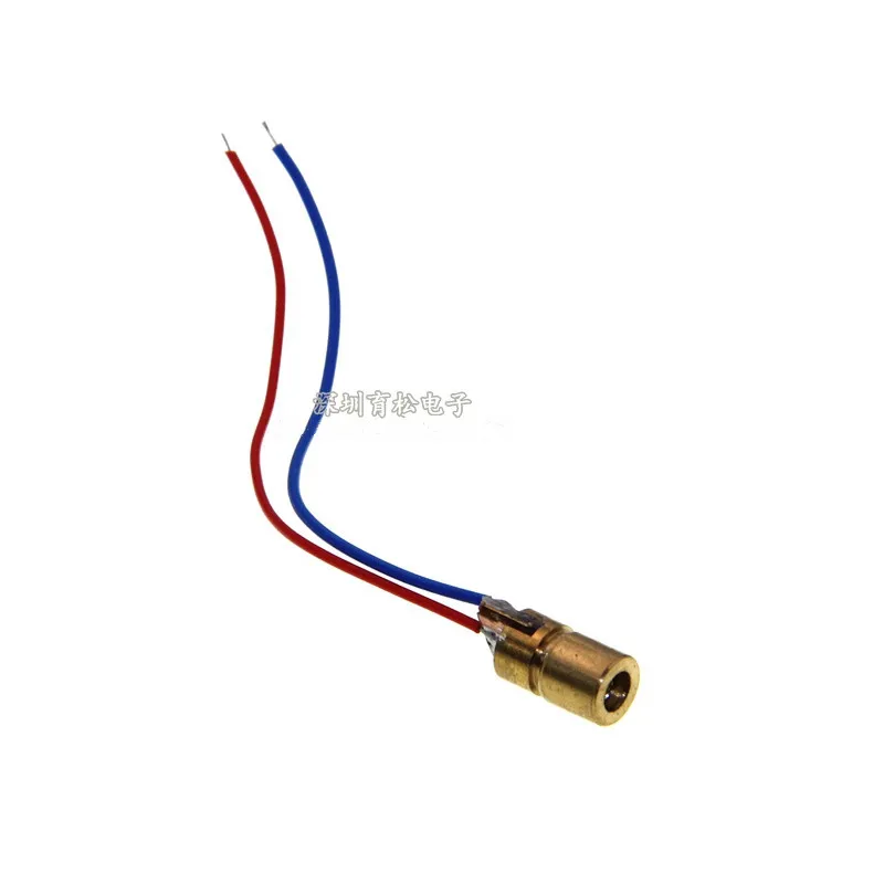 Tubo Laser 3V 5V diodo a semiconduttore in rame punteggiato diametro esterno 6MM