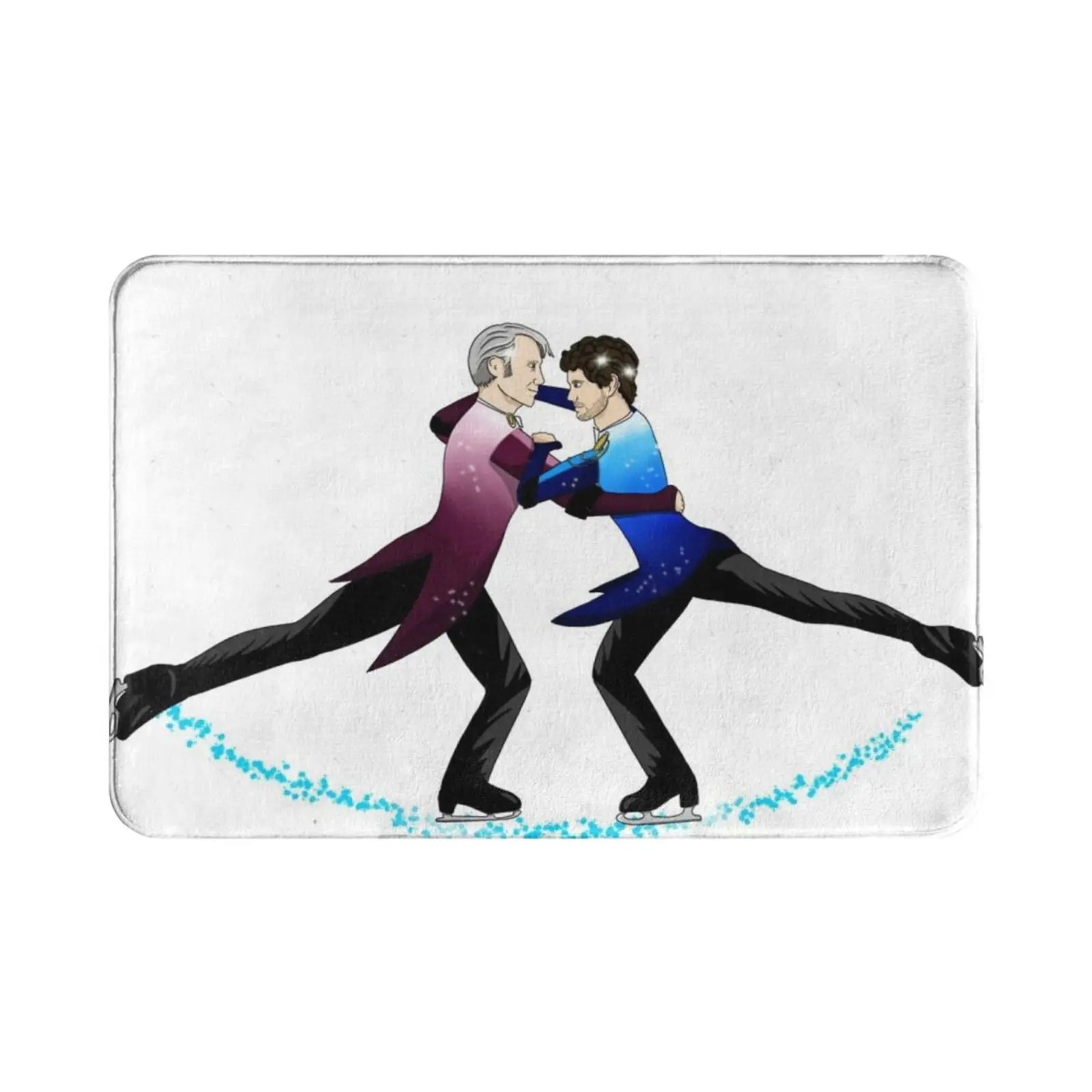 Hannigram On Ice ( No Background ) Carpet Mat Rug Cushion Soft Non-Slip Hannigram Hannibal On Ice Hannibal Read Will Mads