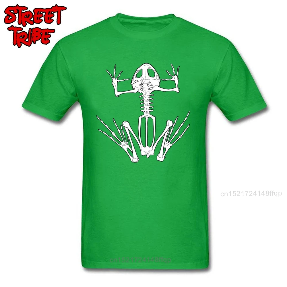 Geek T-shirt Men Frog Skeleton T Shirt Printed For Male Black White Novelty Designer Tshirt Summer New Skull Top Tee Street Wear