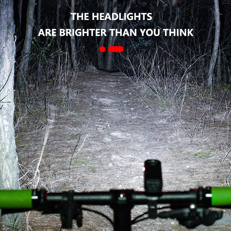 T6 LED Bicycle Light Front USB Rechargeable MTB Mountain Bicycle Lamp 1000LM Bike Headlight Cycling Flashlight Bike Accessories