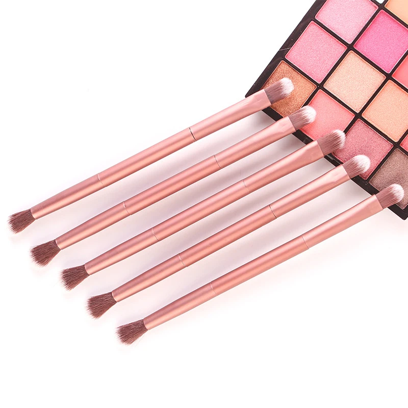 Multifuncional Double Ended Eyeshadow Brush, Nose Shadow, Eye Shadow, Maquiagem Portátil, Ferramentas Cosméticas, Beleza, 1Pc