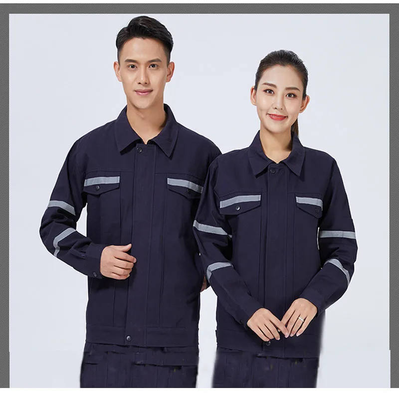 

Working Clothes Set Men Woman Welding Machine Repair Large Size Coveralls Protective Safety Work Jacket Pants Cleaning Uniform