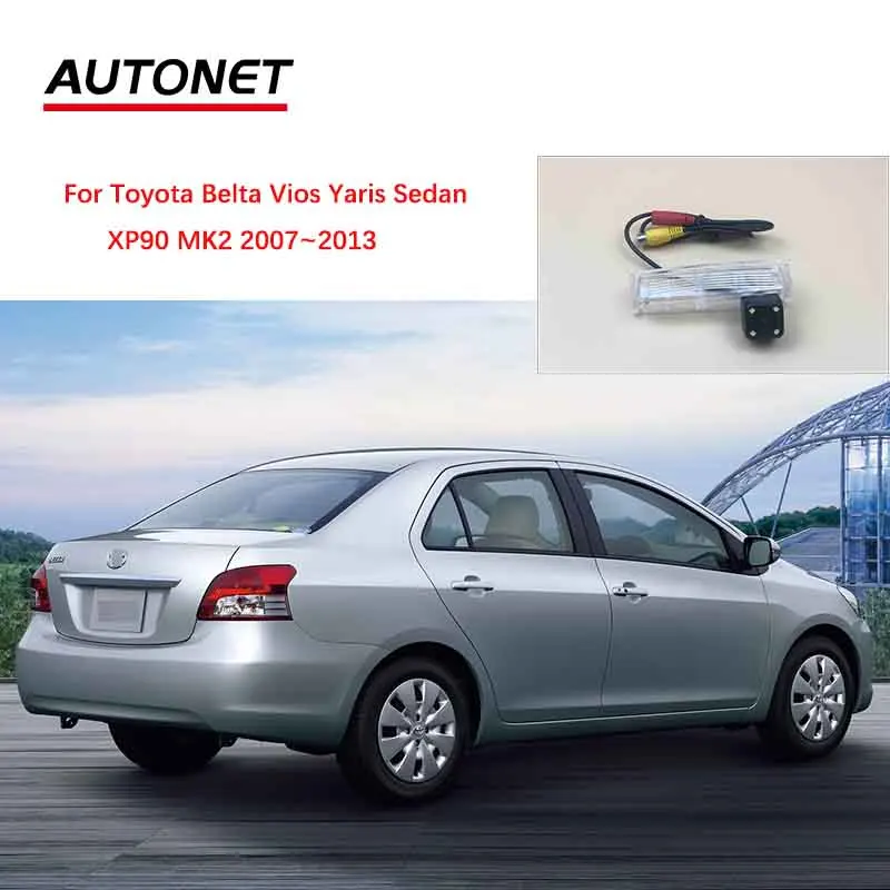 

Autonet CVBS Rearview camera For Toyota Belta Vios Yaris Sedan XP90 MK2 2007~2013 AHD Night view rear/license plate camera