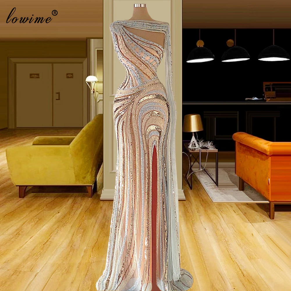 

Heavy Handmade Sewing Evening Dresses Beads Dubai Celebrity Dresses Luxury Grand Party Dresses For Women Prom Dress Robe Femme