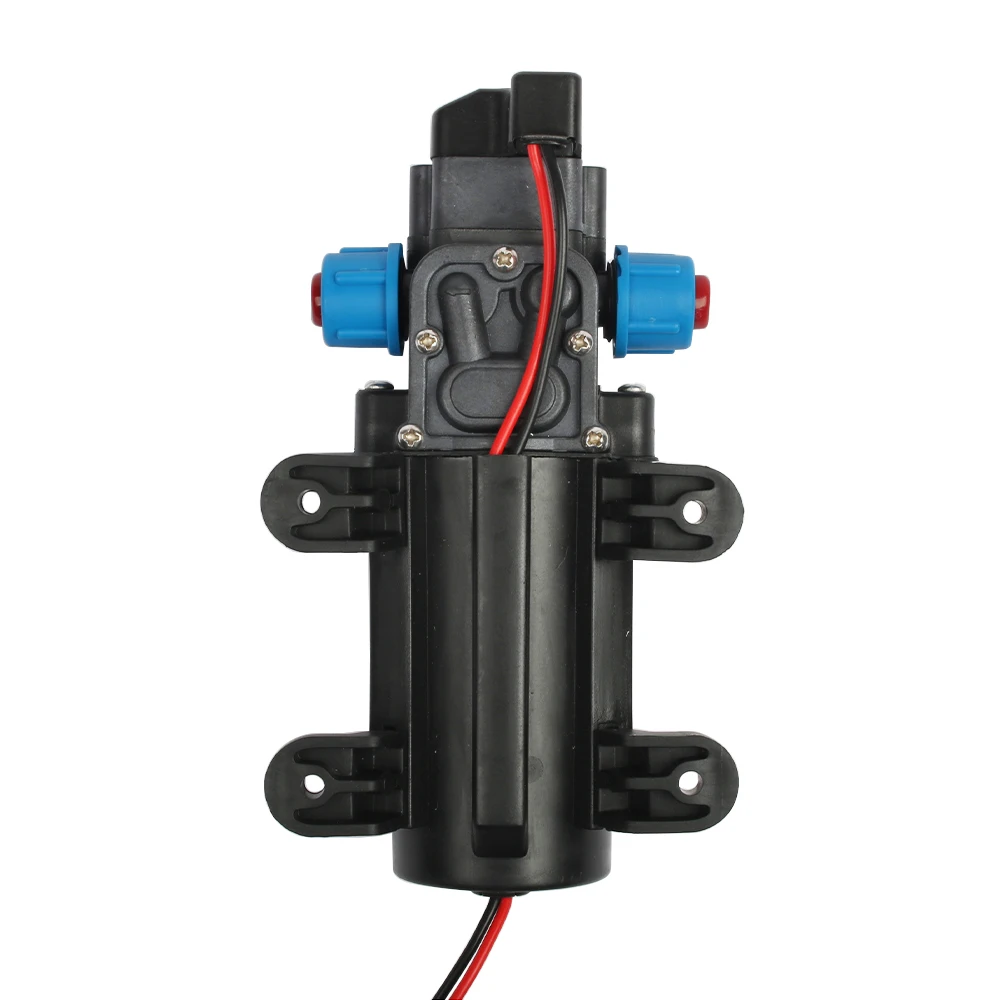 DC 12V 60W mikro elektryczna membranowa pompa wodna przełącznik automatyczny 5L/min wysokociśnieniowa myjnia samochodowa Spray pompa wodna 0.8Mpa