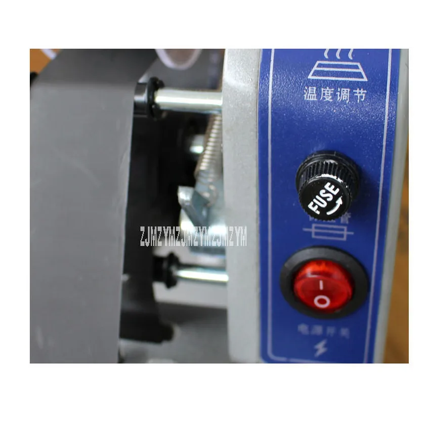 Hand-press Color Ribbon Hot Printing Machine Direct Thermal Manual Stamp Printer Plastic Bag Coding Machine Date Ribbon Coder