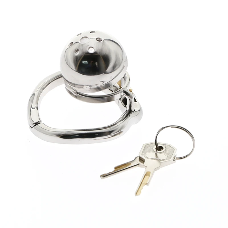 

Super Small Chastity Device For Male Stainless Steel Chastity Cage With arc-shaped Cock Ring BDSM toys Bondage Fetish cock toys