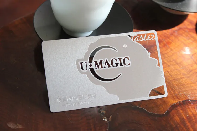 스테인레스 스틸 레이저 컷 금속 명함