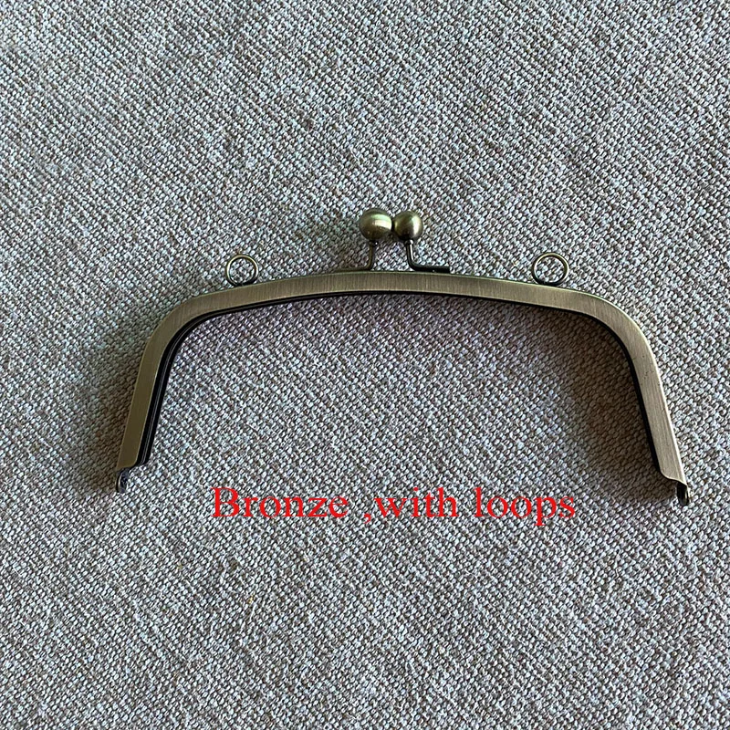 Metal Kiss Clasp Lock Arch Metal Purse Frame for Clutch Bag Handbag Accessories Bag Hardware Antique Bronze