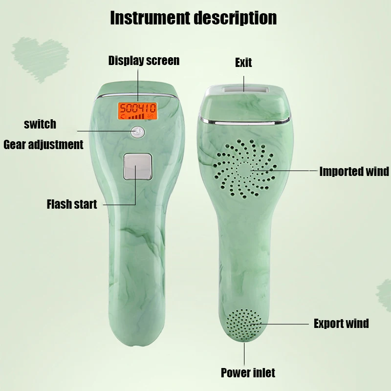 女性のためのレーザー脱毛,痛みのない顔の脱毛のための999999回のフラッシュ