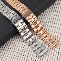 Replacement metal strap For VC 47040 series Stainless steel watchband 7mm8mm silver bracelet  men's watch chain Replacement meta