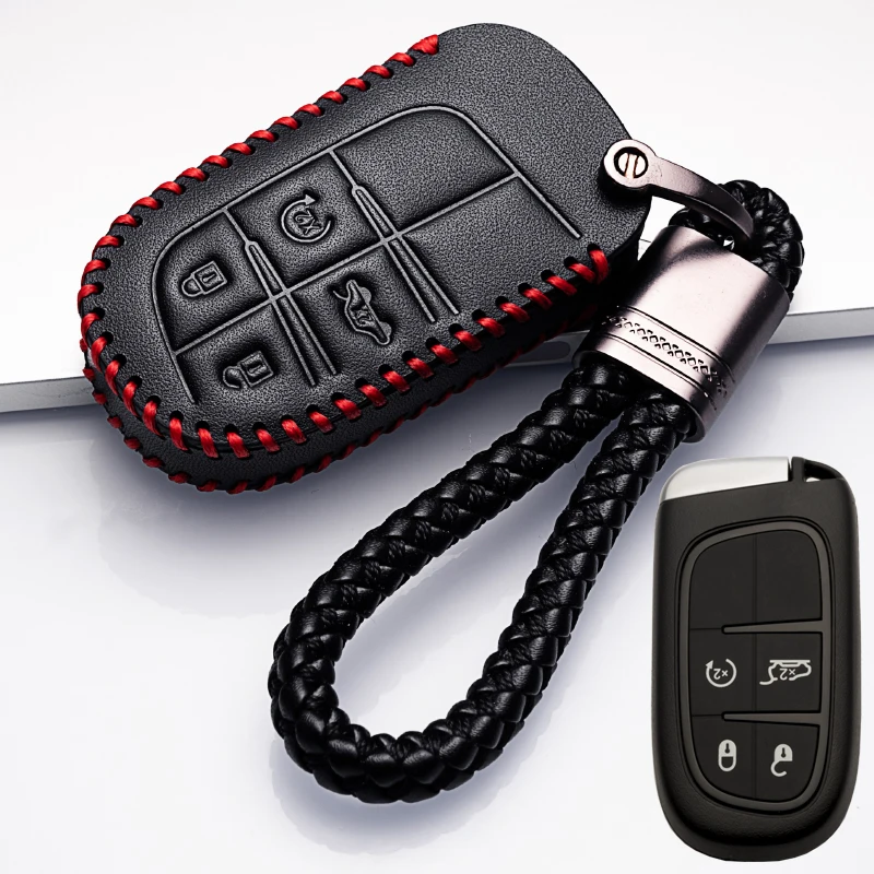 Car Key Cover Case Key Chain Key Chain Protector For Jeep Grand Cherokee Chrysler 300C Renegade Fiat Freemont 2018