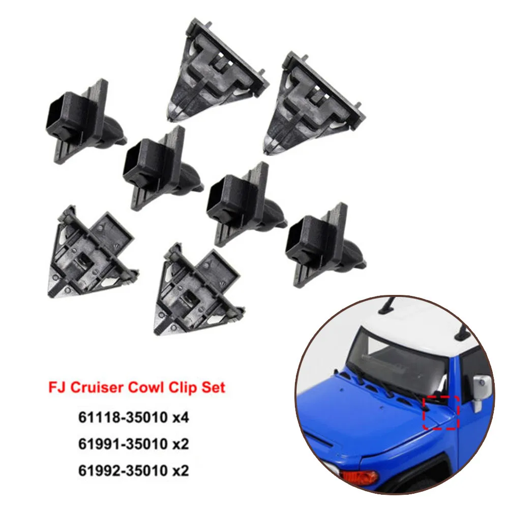 

Car Auto Fastener Clips Panel Retainer Set Accessories For TOYOTA FJ Cruiser 2007-14 61118-35010 61991-35010 61992-35010