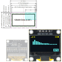 Original 0.96 inch oled IIC Serial White OLED Display Module 128X64 I2C SSD1306 12864 LCD Screen Board For Arduino