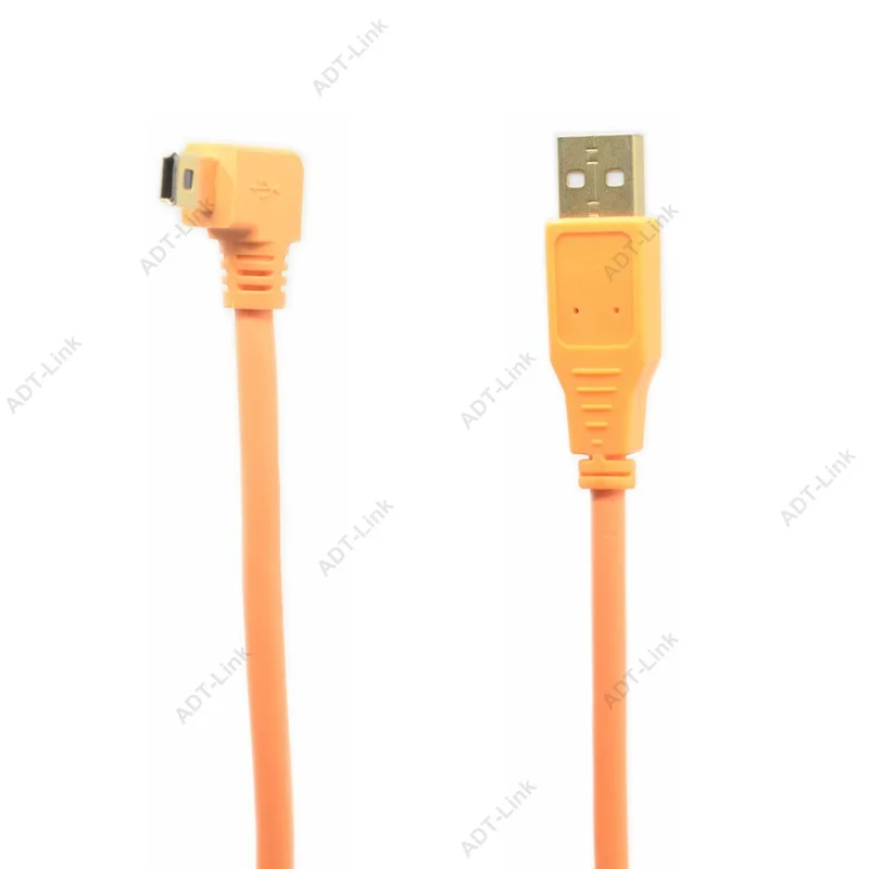 

USB 2.0 to Mini-B 5-Pin, (3.0m 5.0m 8.0m 10m ), ORG USB Mini-B 5-Pin port Cable Angled connects to a camera using