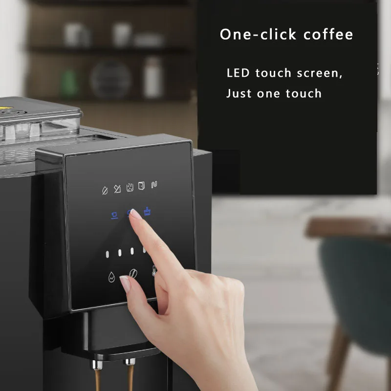 19Bar إسبريسو القهوة شاشة تعمل باللمس للأجهزة طاحونة آلة صنع القهوة شبه التلقائي آلة القهوة