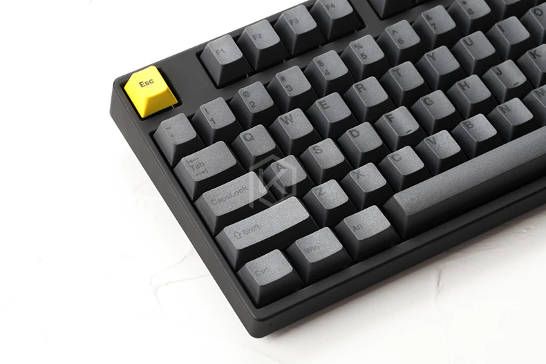 Cherry profile Dye Sub Keycap Set PBT plastic black yellow gentleman for gh60 xd64 xd84 xd96 87 104 razer corsair bm60 bm68