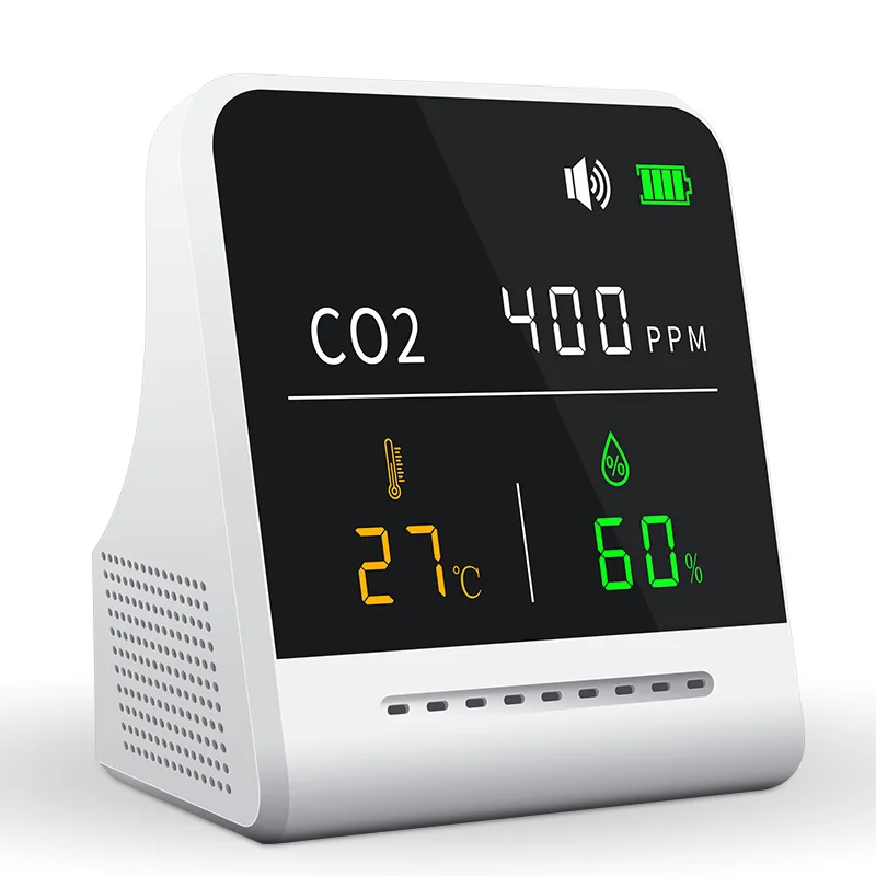 Màn Hình LCD Hiển Thị Di Động Ndir Medidor De Điôxít Cacbon Điôxít Cacbon Cảm Biến Màn Hình Co2 Đo Chất Lượng Không Khí Đầu Báo