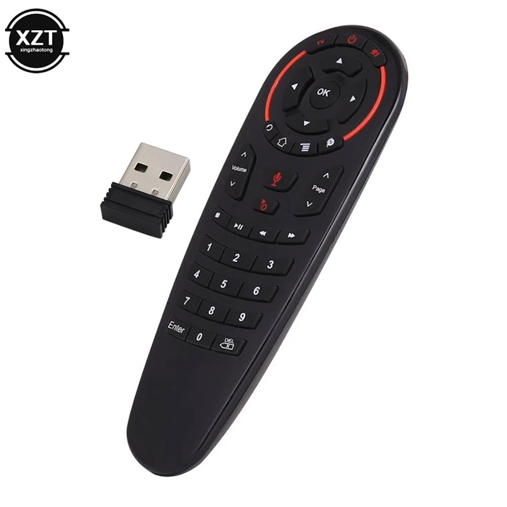 New G30S 2.4G Gyroscope Wireless Air Mouse 33 Keys IR Learning Smart Voice Remote Control for X96 mini H96 MAX Android Box