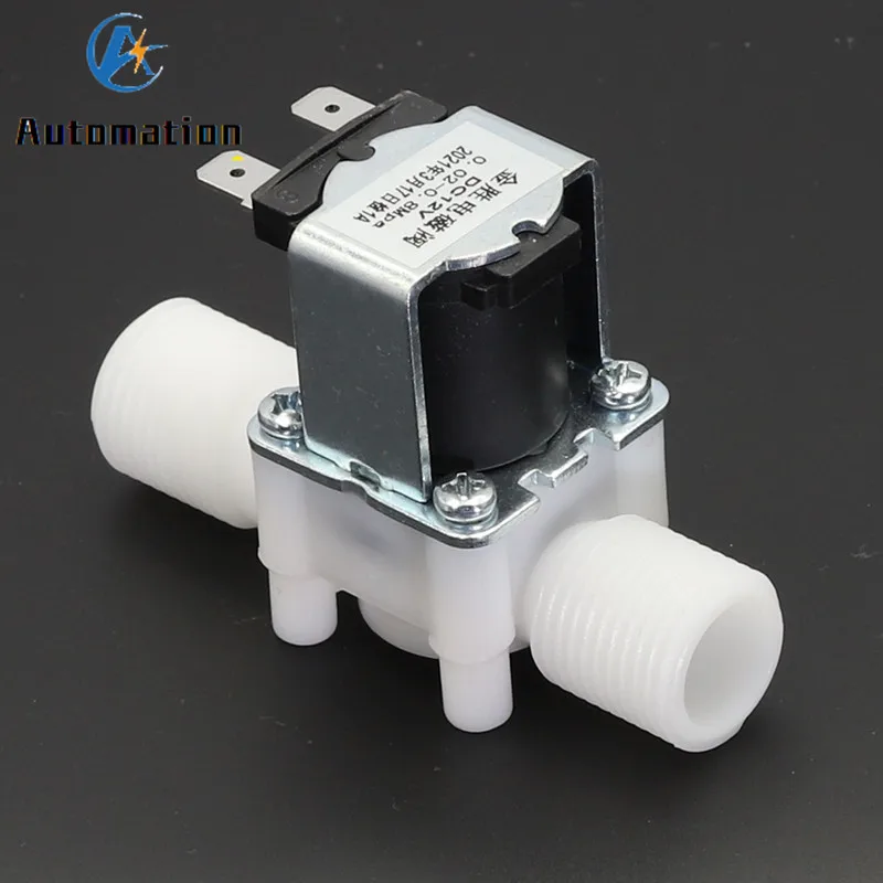 1/2 "วาล์ว Solenoid พลาสติก12V 24V 220V,วาล์วน้ำ NO/NC Inlet วาล์วน้ำ/ท่อระบายน้ำวาล์วน้ำ