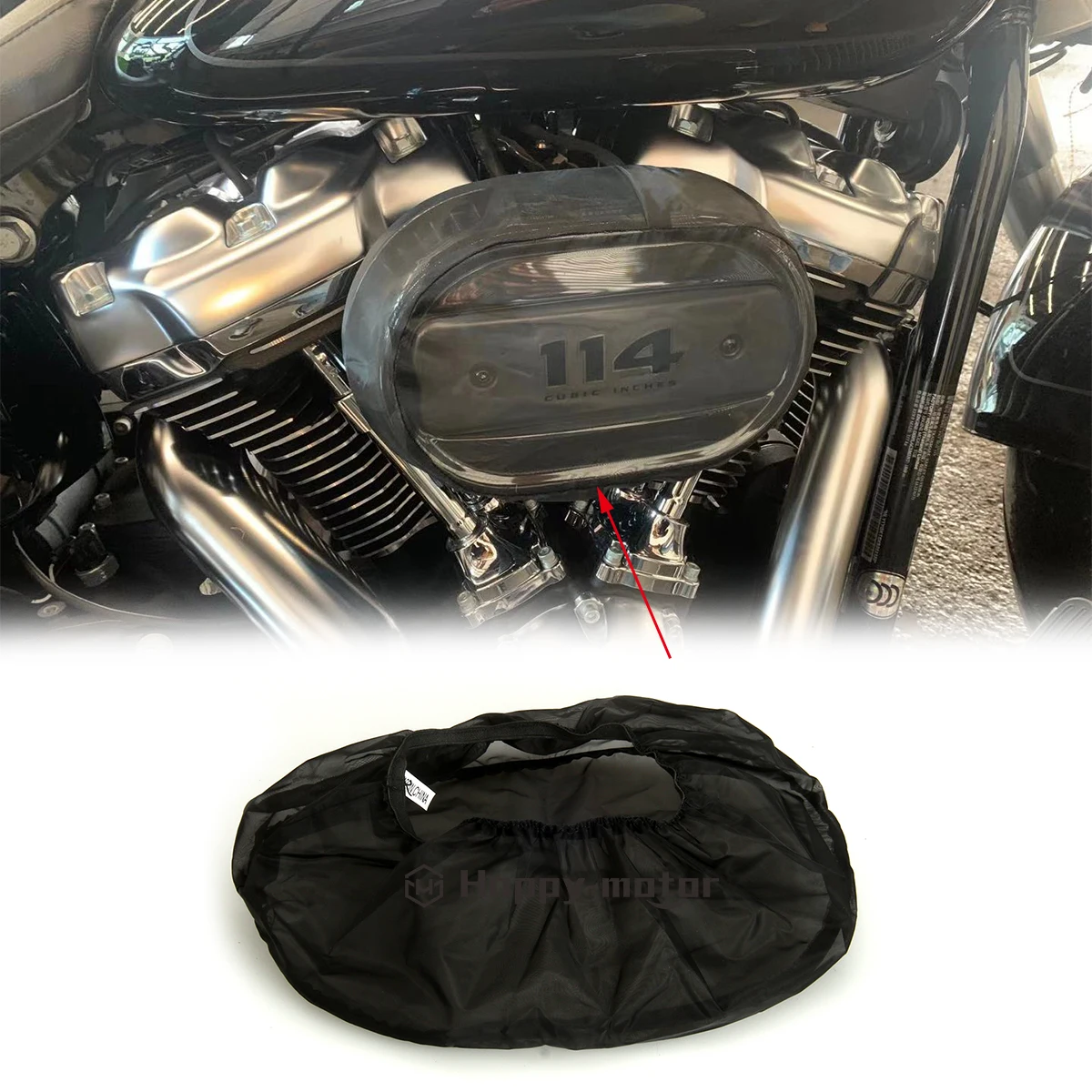 Air cleaner Filter Waterproof Rain Socker Cover For Harley Touring FLHR FLHX Dyna Softail Sportster 883 1200 Road King