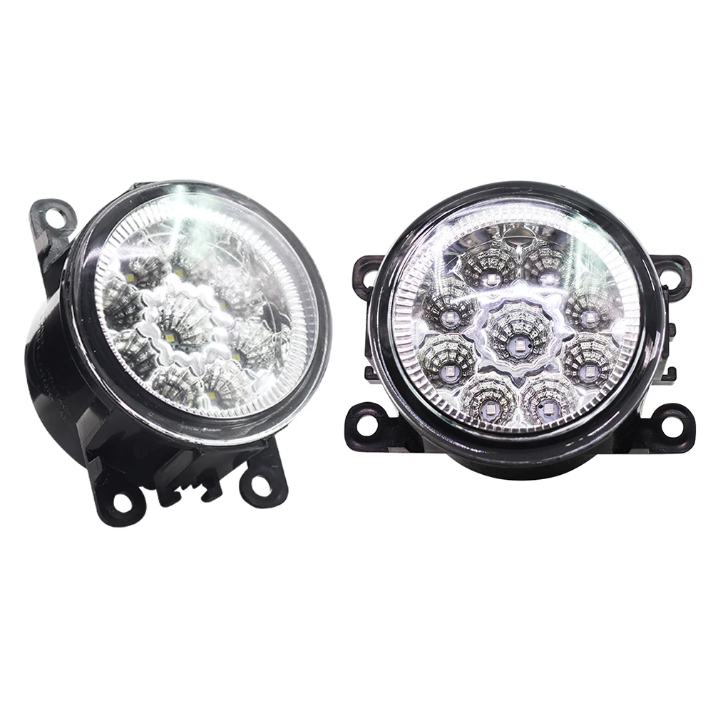 Car Fog light Assembly Angel Eye Daytime Running Lamp DRL 12V For Suzuki XL7 Swift SX4 Alto Splash Jimny Ignis Grand Vitara