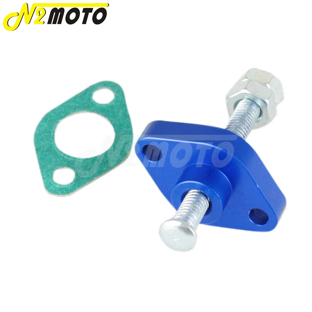 Blue Adjuster Manual Cam Timing Chain Tensioner For Yamaha Honda Kawasaki Suzuki CRF 150R CRF 250R / X 07-up KFX 400 LTZ 400