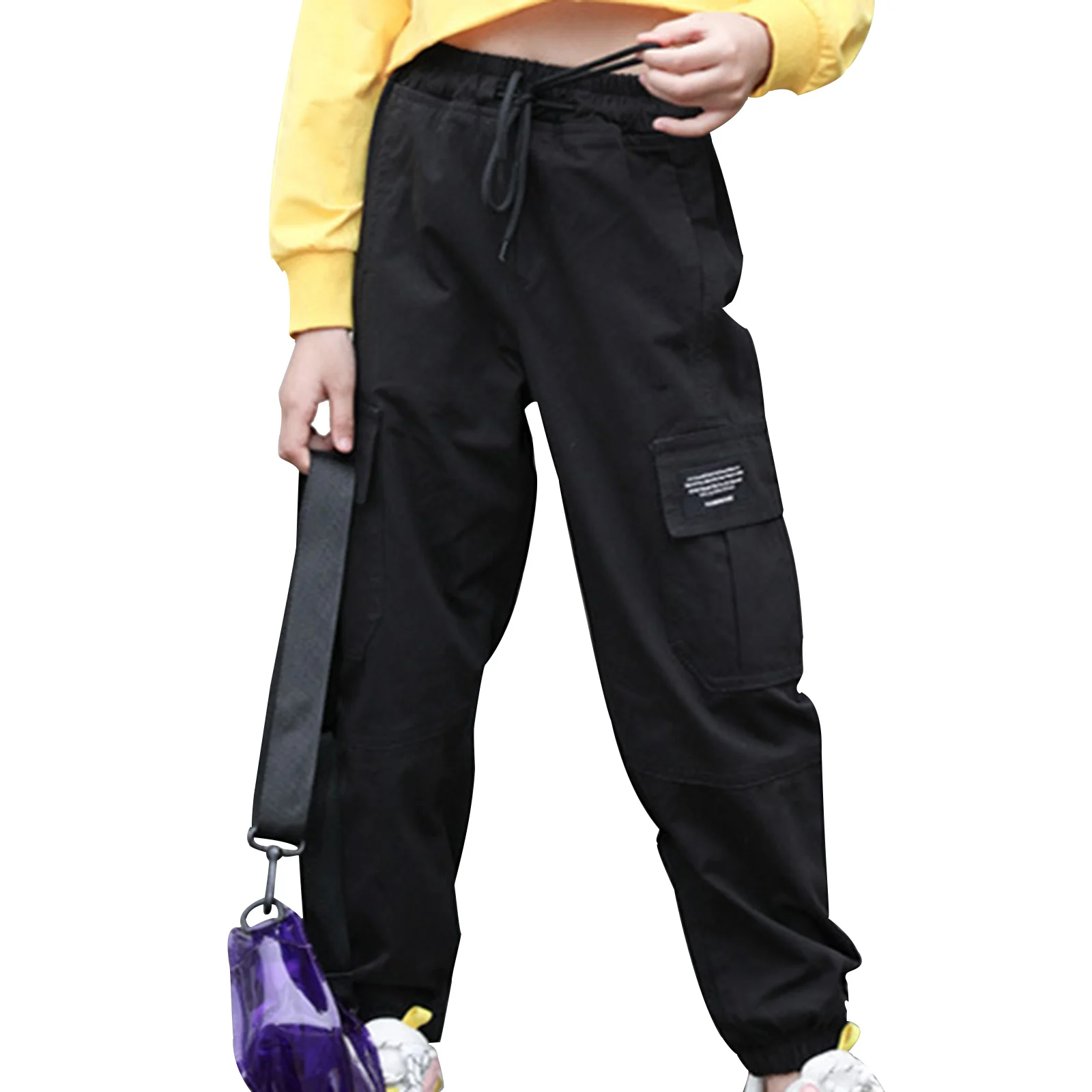 Pantaloni Cargo Casual per bambini pantaloni sportivi autunnali bambini ragazze pantaloni Harem pantaloni pantaloni sportivi in cotone per ragazze adolescenti