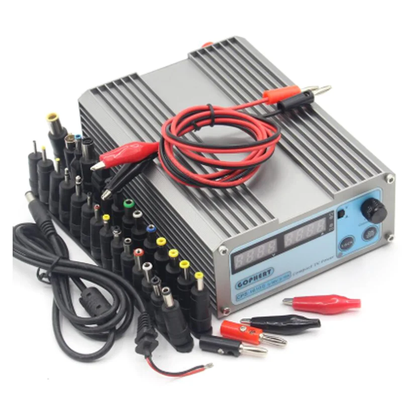 

CPS-1610 II digital display DC regulated power supply 0-16V 0-10A adjustable DC power supply 110V 220V adjustable