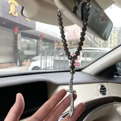 Islam car handings Zulfiqar Sword of Imam Ali 33 Ottoman Prayer beads tasbih stainless steel Car Pendant decoration