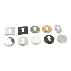 Round Stainless Steel Replace Screws Keyhole Decorative And Fixed Cover Lock Cylinder Accessories Euro Profile Escutcheon