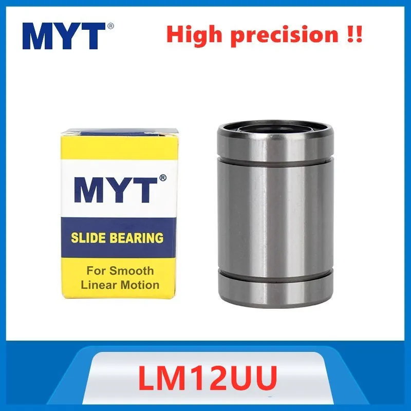 

10-50pcs MYT precision LM12UU 12x21x30mm Linear bearing ball bushing 12mm for Linear rail rod shaft CNC parts 3D printer LM12 UU